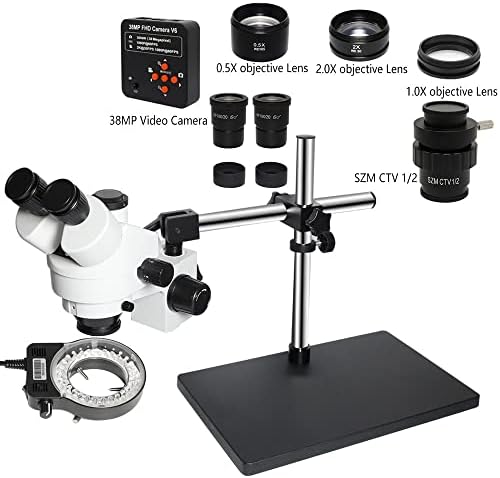 Acessórios para microscópio de laboratório Beeyng 3.5x-90x Portador de braço duplo