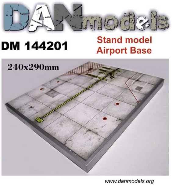 Dan Models 144201 - 1/144 Base de aeroporto modelo em escala, tamanho 240 x 290 mm