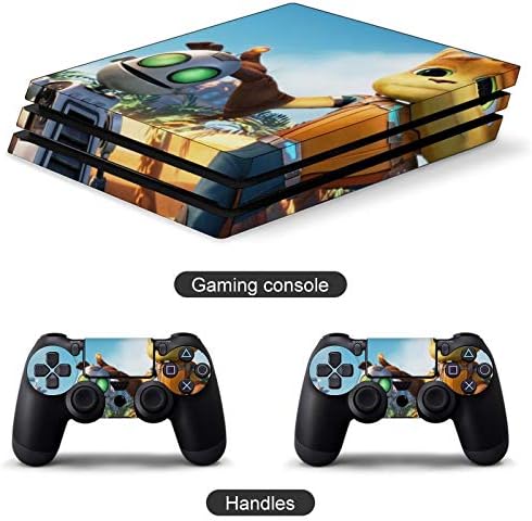 GTYUI RAT-CHET & CLA-NK Skins para PS4 Controller-Whole Corpo PVC Adesivo Tampa Decal