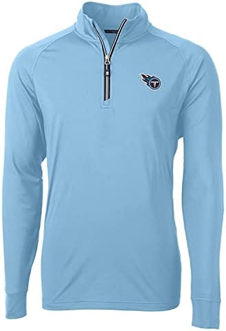 Cutter & Buck Men's NFL Adapt Eco Knit Quarter-Zip Pullover Jacket