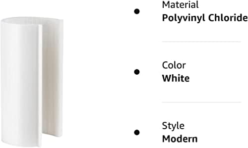 EZ brancos brancos snap 1-1/2 polegadas x 4 polegadas de largura para tubo de PVC de 1-1/2 polegadas - 20 por bolsa
