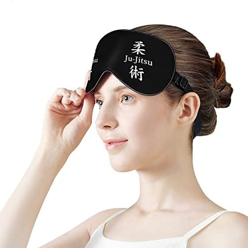 Ju Jitsu máscaras para os olhos com cinta ajustável confortável para dormir para dormir