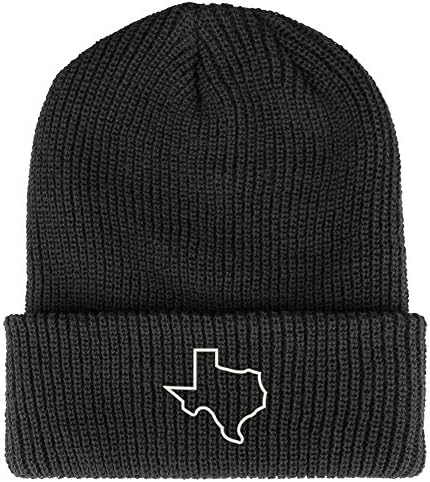Trendy Apparel Shop Texas State esboço bordado com punho com punho bordado