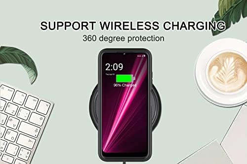 Caso Lexnec para T-Mobile Revvl 6 Pro 5G, T-Mobile Revvl 6 Pro 5g Case, Camada dupla à prova de choque Meninos Meninas Meninas Mulheres