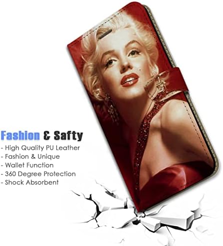 Para iPhone 11 Pro, capa de capa de lojas de carteira de flip de flip, A24580 Marilyn Monroe