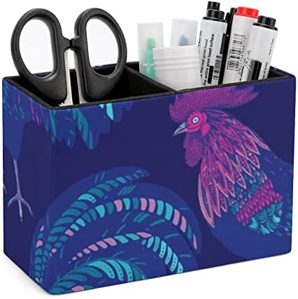 Frango Frango PU PU Lápis Lápis Multifunction Desktop Pen Cup Organizador da mesa para o escritório em casa