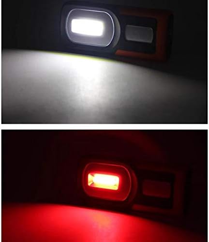 LHLLHL LED PORTÁVEL LED COB FLHOTHLUFL Recarregável Luz de trabalho com porta micro USB 2 Way Magnetic Hook Flash Torch Lamp