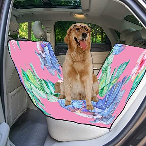 Enevotx Tampa de assento para cão peixe personalizado fundo marinho cor de impressão de impressão à mão para cães impermeável