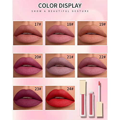 Produtos para lábios outfmvch Lipstick Lipstick Lipgloss para mulheres labiales Mate 24 Horas Originales Lipstick Líquido Vermelho