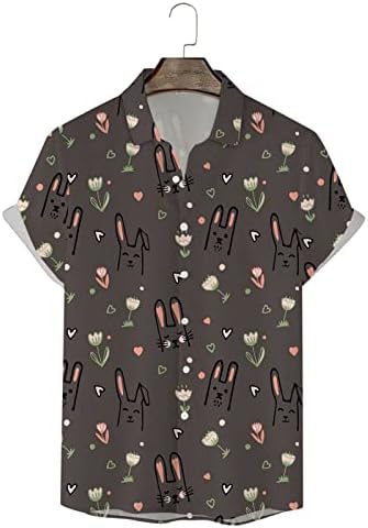 Roupa engraçada de camisa de páscoa para homens fofos felizes páscoa colorida ovos coloridos camiseta slim fit mass camisas