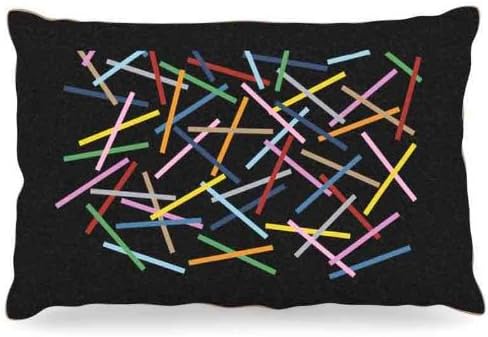 Kess Inhouse Project M Sprinkles on Black Fleece Dog Bed, 30 por 40 polegadas