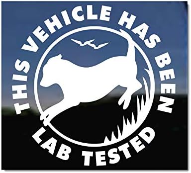 Este veículo foi testado em laboratório | Nickerstickers® Labrador Retriever Vinil Janela Auto Decal