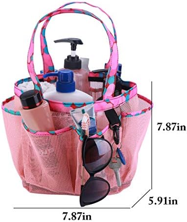 Funpa Chuveiro Caddy Bolsa Caddy Multi Pocket Mesh Tote Bag Bather Bathring Bag