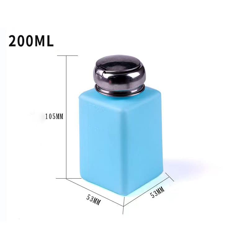 2pack 200ml Plástico Push Down Pump Dispenser Bottle com tampa superior de flip, recipiente de garrafa de dispensador de prensa