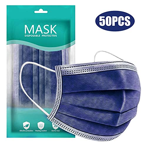 Máscara bluespring máscara de máscara esportiva descartável máscara descartável preto face descartável_masks 50 máscaras pretas máscara