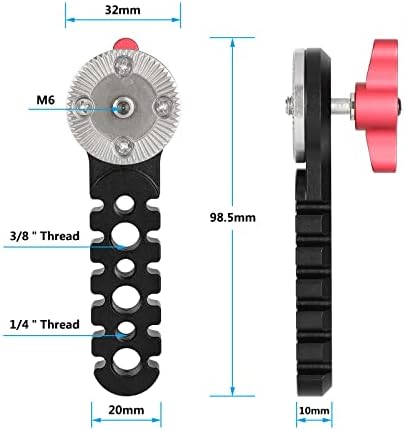 Braço de extensão de rosette Camvate com parafuso de rosca M6 para DSLR Câmera Rig - 3098