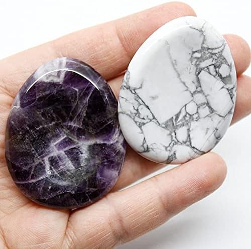 Oiness 2 peças de cor preocupam pedra de cura de cristal de pedra