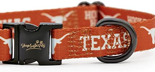 Texas Longhorns Collars and Treishes | Oficialmente licenciado | Se encaixa em todos os animais de estimação!