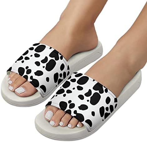 Sandálias Moo Cow House não deslizam chinelos de dedo do pé para massagem Banho