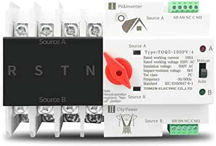 HAJUS 1PCS 2P 3P 4P DIN RAIL ATS PAR