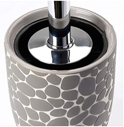 Pincel de escova de vaso sanitário escova de limpeza e suporte de vaso sanitário, escova de limpeza de banheiro com base de cerâmica,