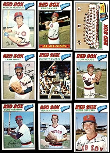 1977 Topps Boston Red Sox Set Definir Boston Red Sox VG/EX+ Red Sox