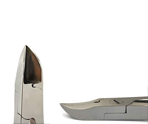 Cuttador de cortador de unhas de unhas de unhas de aço inoxidável mola dupla pesada 5,50 + grátis 4,25 cutícula níper - para