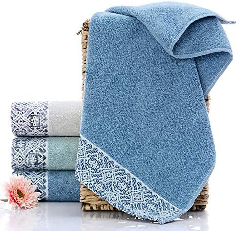 2 Pacote de algodão, toalhas de algodão, toalhas de algodão algodão, toalha de pano macio altamente absorvente para o banheiro