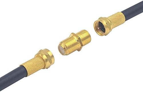Conector de cabo coaxial VCE, RG6 Coax Extender Cable Extender F-Type Gold Plated Adapter feminino para fêmea para