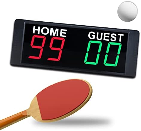 YZ Digital Scoreboard com banco de energia remoto, mini placar eletrônico portátil, goleiro de pontuação LED, para basquete/pingue -pongue/cornhole/beisebol/futebol/vôlei/jogos internos