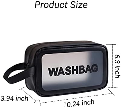 Bolsa de bola de cosméticos para homens para homens, bolsa de viagem translúcida de viagem à prova d'água para acessórios, produtos