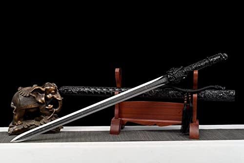 GLW espada artesanal Kungfu Sword Metal Handle Dragon King Han Jian Dao Blade Sharp Manganse