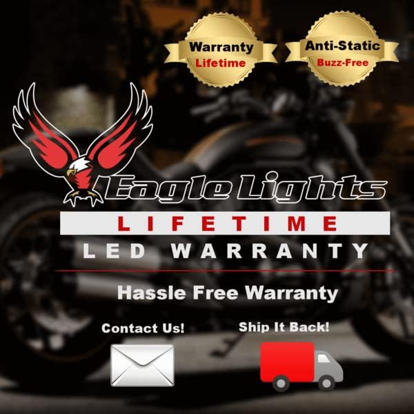 Luzes de águia 8700cg2h 7 Kit de farol de LED com anel de halo branco para Harley Davidson e Indian Motorcycles - Generation