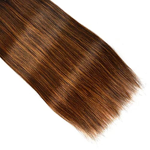 Facotes marrons 4 30 pacote de cabelo humano destaque Remy de cabelo brasileiro reto ombre
