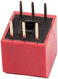 Interruptores de plug-in de inclinação de 2,54 mm do Aexit 6 Posições de 3 posições Tipo de slide Dip Outlet Switch Red Red