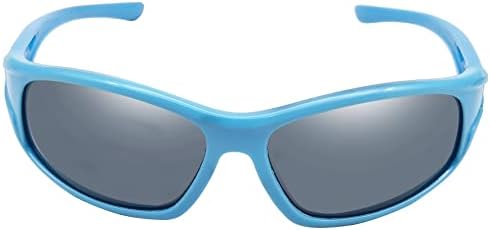 Crianças legais de óculos de sol polarizados dobráveis ​​para meninos meninas de 3 a 10 anos com cinta