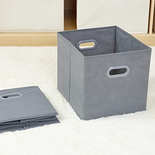 2 Conjuntos de caixa de armazenamento não tecida Fabric Fabric Infilante caixa de armazenamento de brinquedos Roupas de guarda