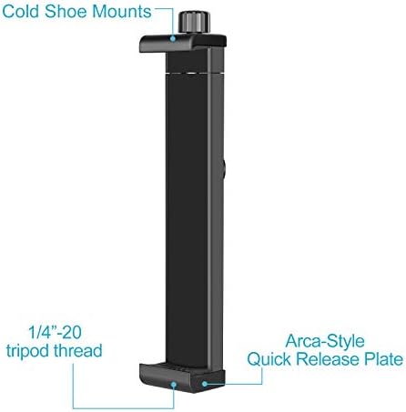 Neewer iPad Tablet Tripod Mount Adapter Solder, 6,3-9,25 polegadas/16-23,5 centímetros de braçadeira ajustável para iPad mini iPad