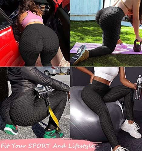 Murandick Booty Butt Leggings para mulheres Scrunch Scrunche de ioga com cintura alta calças de exercícios