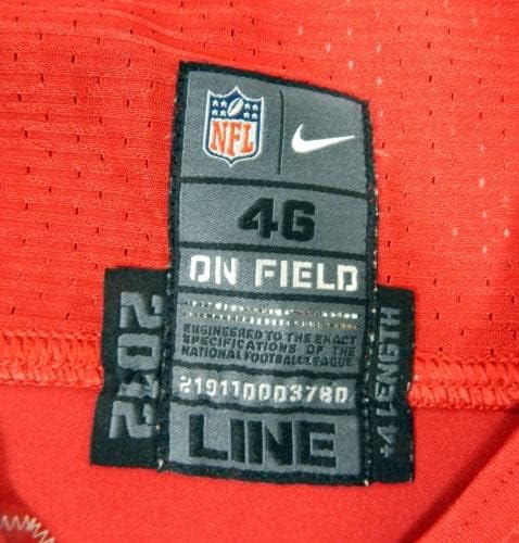 2012 SAN FRANCISCO 49ers Will Tukuafu #92 Game usado Jersey Red 46 DP42644 - Jerseys de jogo NFL não assinado usada
