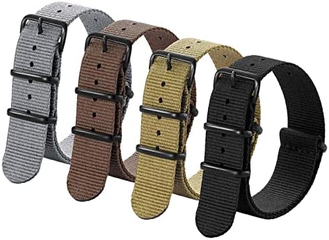 Ritche Militar Ballistic Nylon Strap 16mm 18mm 20mm 22mm Premium Nylon Watch Band Strap com fivela de aço inoxidável