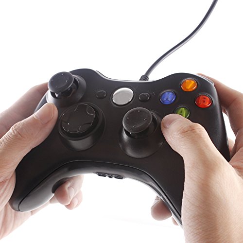 Controlador de jogo com fio USB mix -play para Xbox 360 e PC - Black