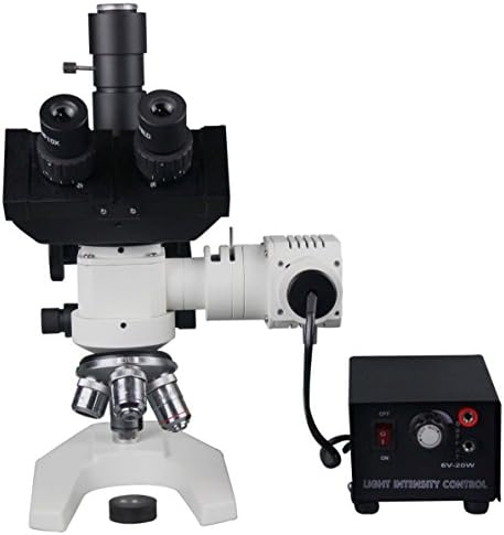 Microscópio de metalurgia trinocular de 1200x Radical W 3MP Câmera USB e software de medição