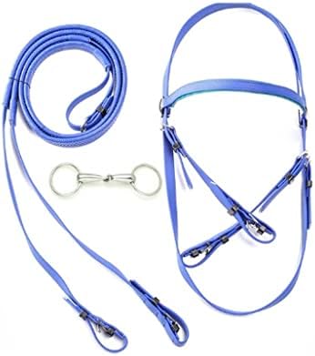 N/A PVC Horse Head Collar Bridle Riding Rope