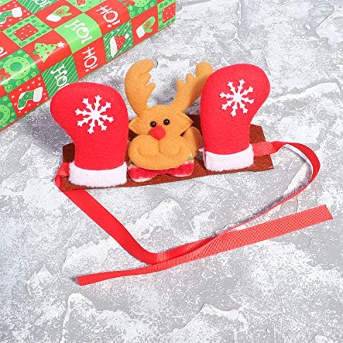 Besportble 1pc Christmas Dog Fank Puppy Catwearwear -countled Chefe de cães Acessórios para cabelos de gatinho Pet Supplies for Festival Holiday Christmas Ornament