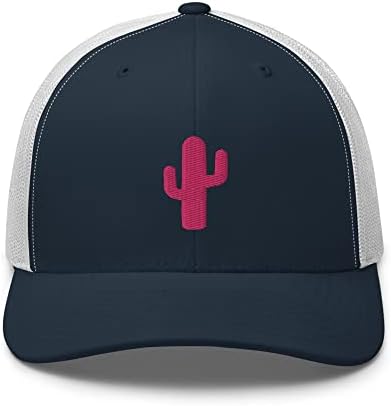 Rivemug feminino cactus árvore rosa bordado caminhoneiro chapéu wester