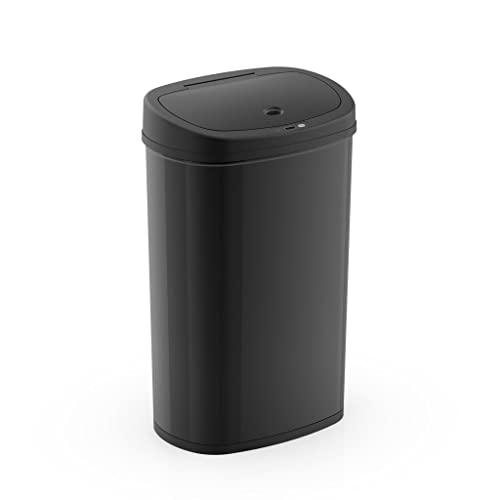 Liruxun Motion Sensor Kitchen lixo pode latas de lixo em aço inoxidável