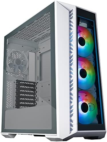 Cooler Master MasterBox 520 PC Case-Chassi ATX de torre intermediário, 4 x ventiladores pré-instalados, várias configurações