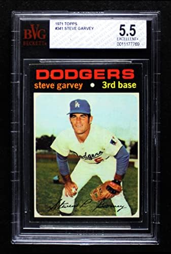 1971 Topps # 341 Steve Garvey Los Angeles Dodgers BSG BVG 5.50 Dodgers