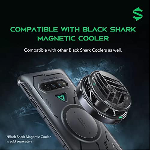 Black Shark 4 Magcase, Case Protetive, 4/4 Pro Case de telefone, compatível com geladeira magnética, preto